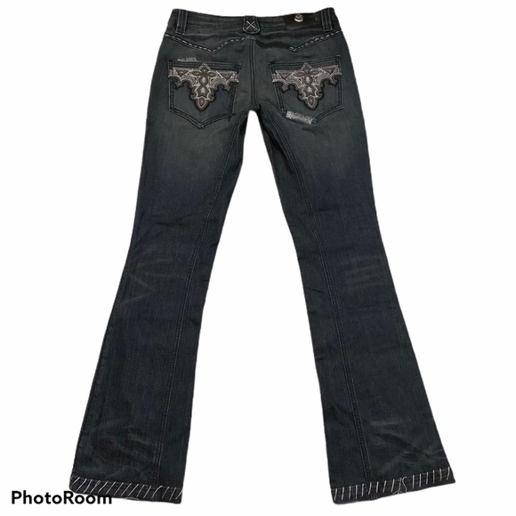 Antik Denim Denim - Antik Denim Embroidered Pocket Dark Wash Jean 28